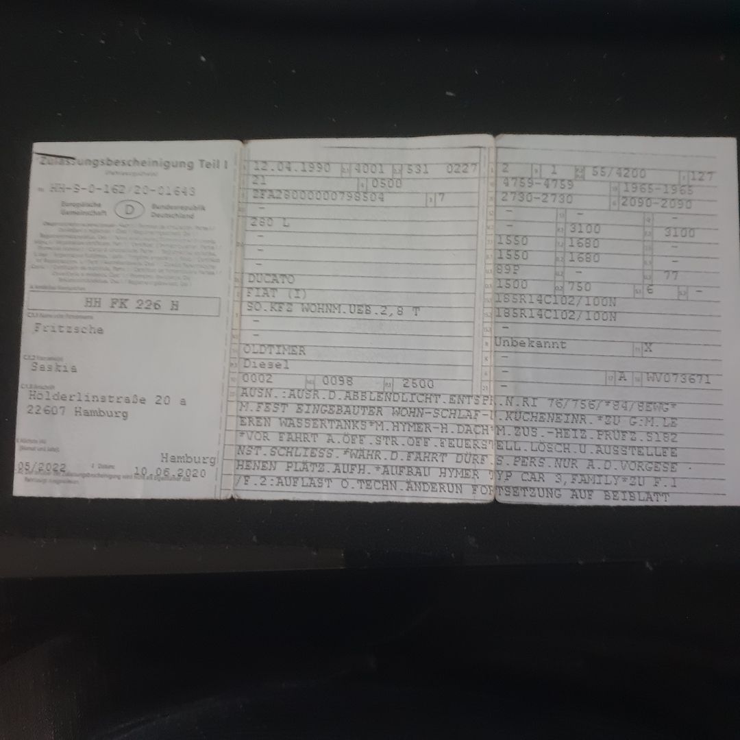 Hymercar H 2,5 l/D 75 PS Wohnmobil