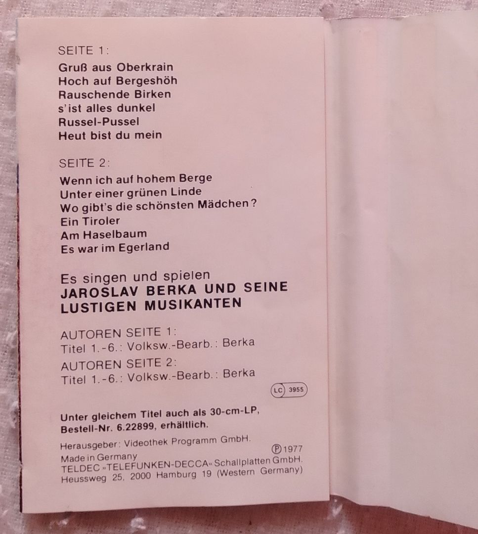 Es war im England - Kassette