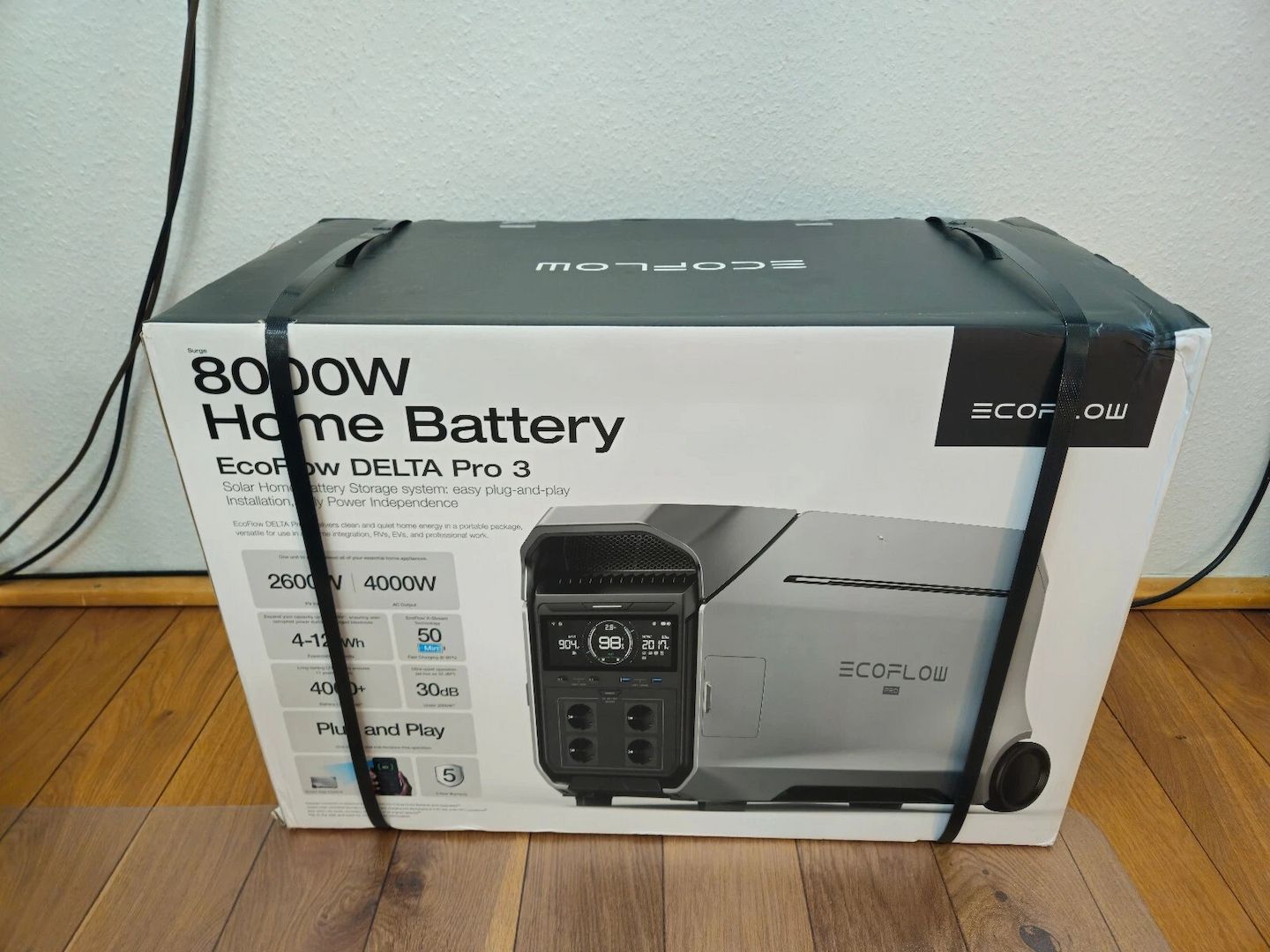 EcoFlow DELTA Pro 3 EU, tragbare Powerstation 4,0kWh LFP-Akku - neu in OVP