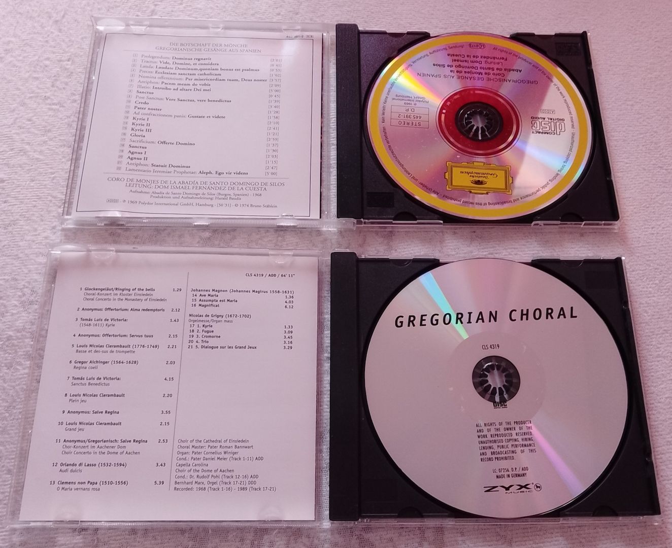 Gregorianische Musik-CDs