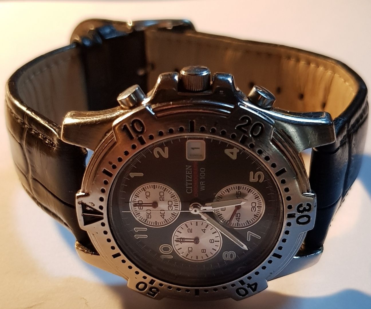 Chronograph CITIZEN WR 100 Lederarmband