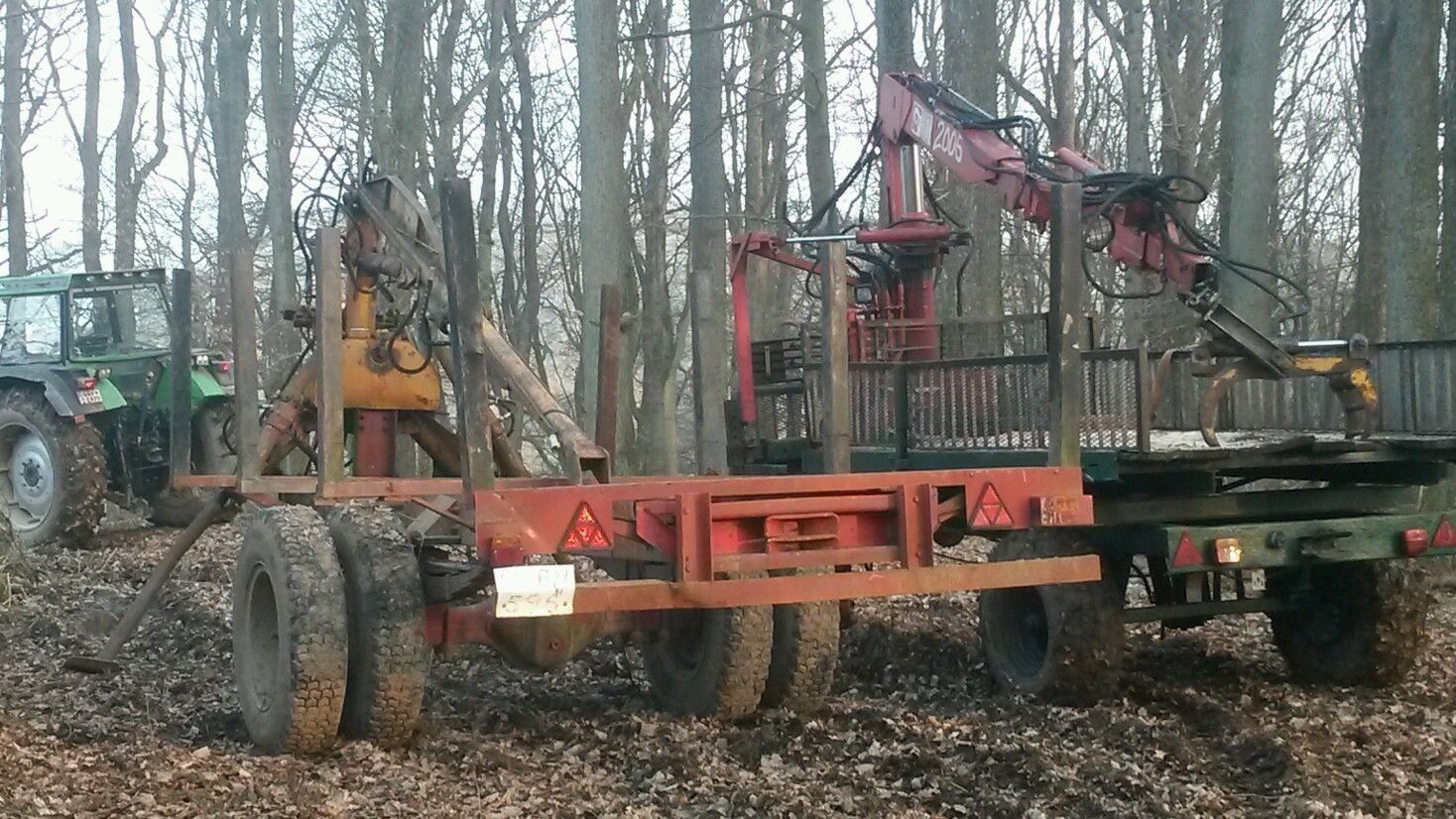 2 Rückewagen mit kran