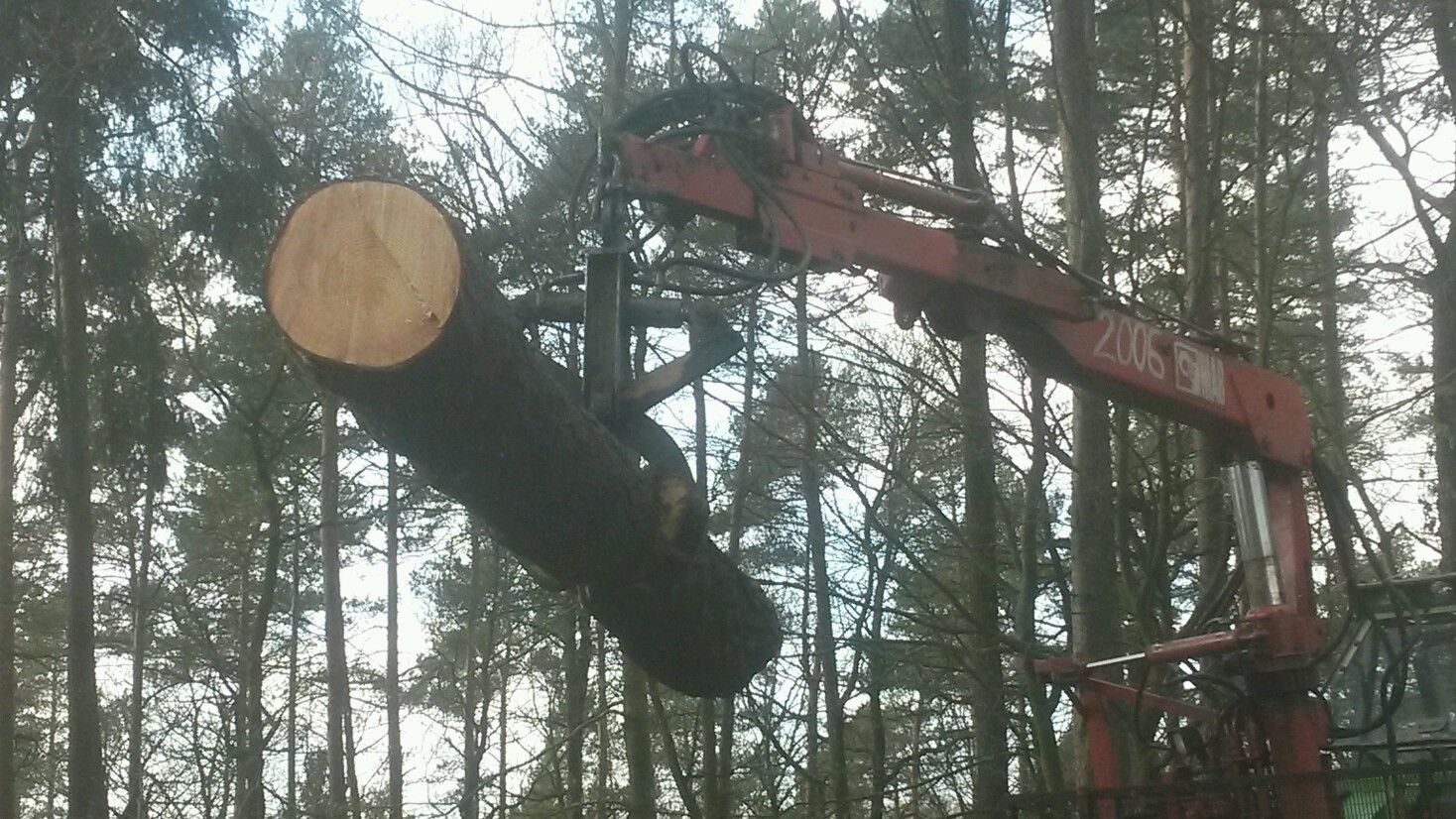 2 Rückewagen mit kran
