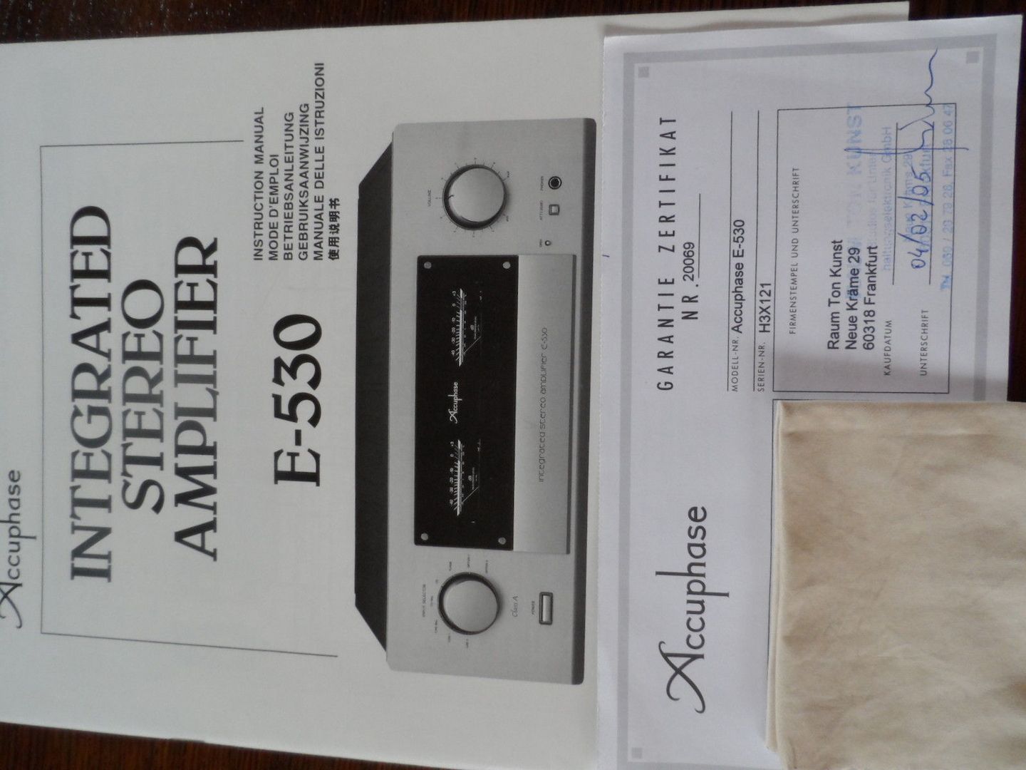 Accuphase E-530 Top Highend-Vollverstärker - PIA-Gerät mit OVP!