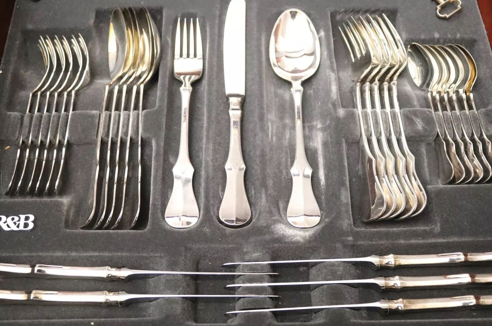 R&B Robbe Berking Alt Kopenhagen 800er Silber Menübesteck 40 Teile