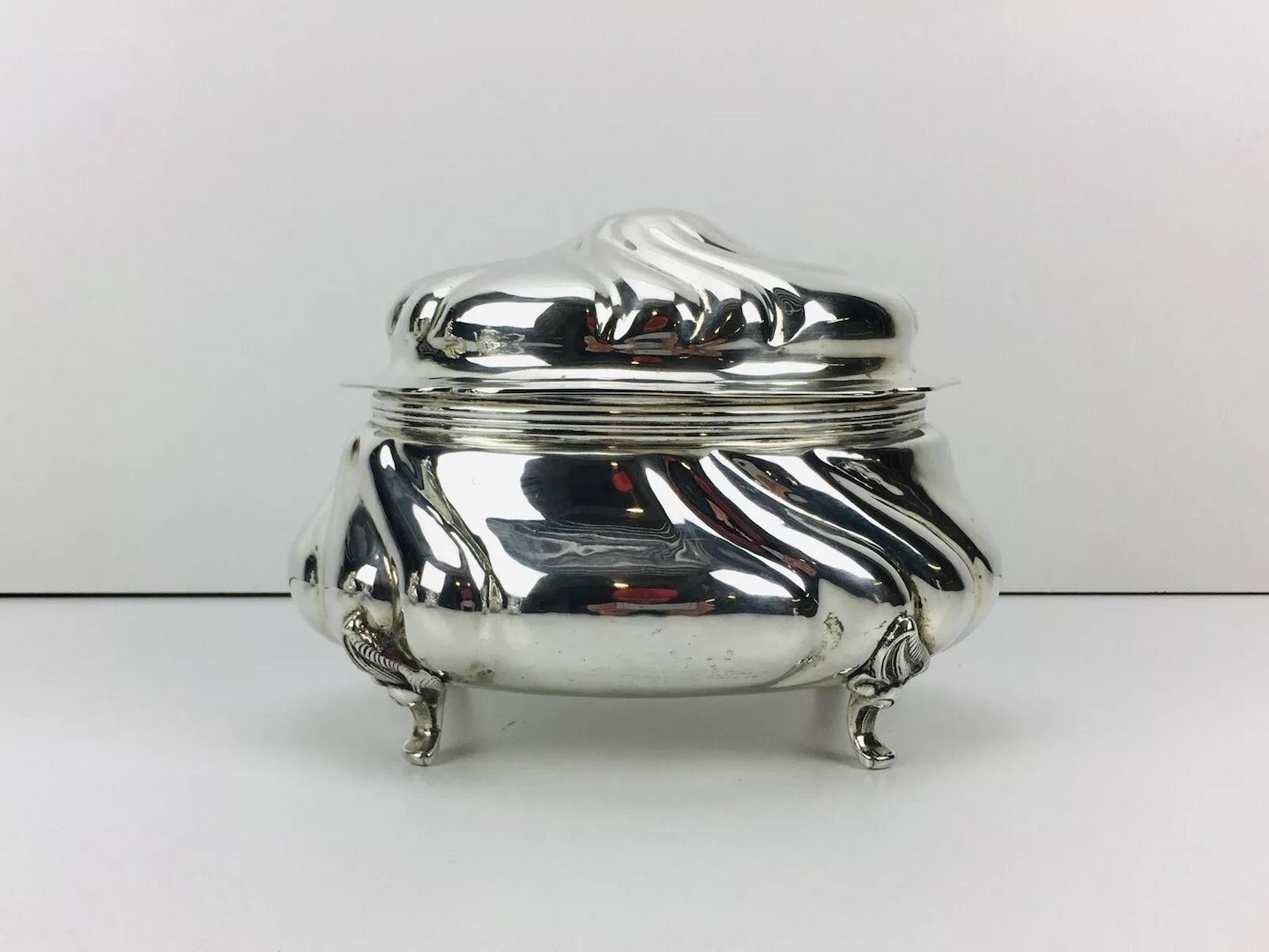 835 Silber Tafelsilber 3476 Gramm Chippendale Tee Kaffee Service Set