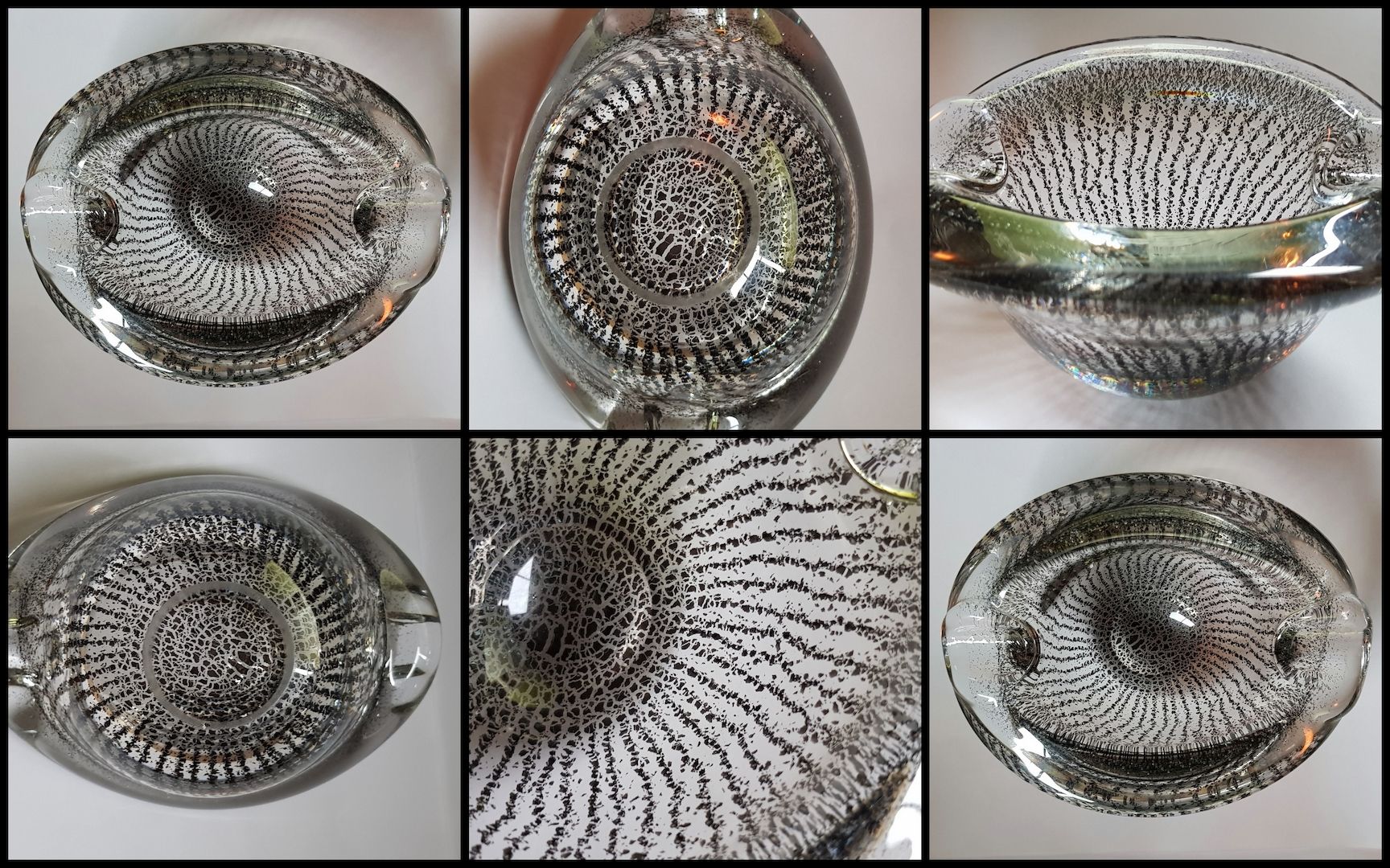 murano glas schale aschenbecher  archimede seguso bullicante