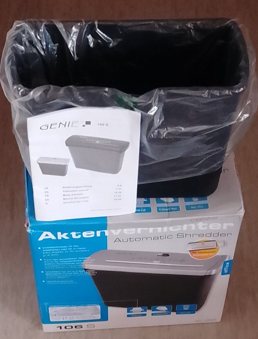 GENIE 106 S Papierkorb ohne Aufsatz: Papierschredder
