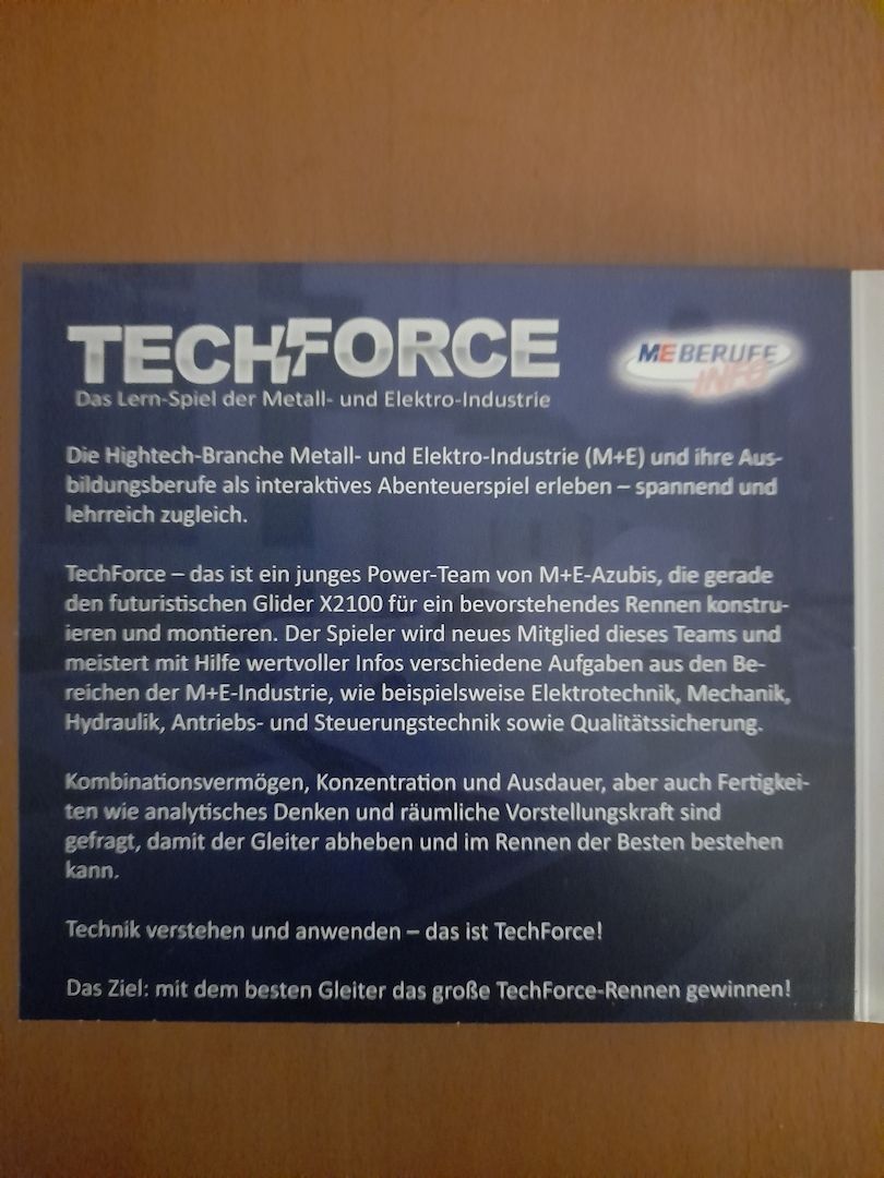 TechForce PC-CD-ROM, PC- Spiel