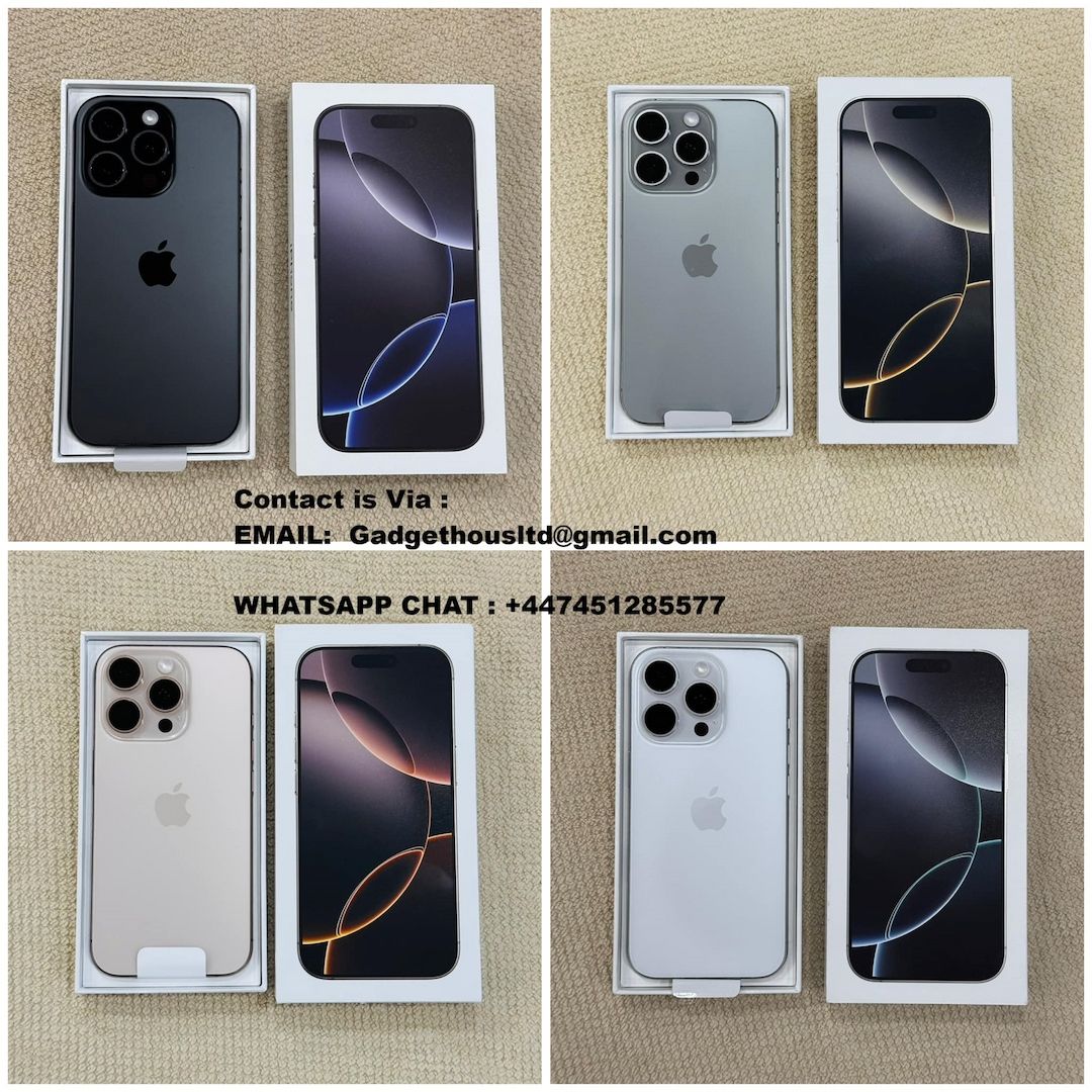 Apple iPhone 16 Pro 128GB = 550 EUR , iPhone 16 Pro Max 256GB = 650 EUR, iPhone 16 128GB = 420 EUR