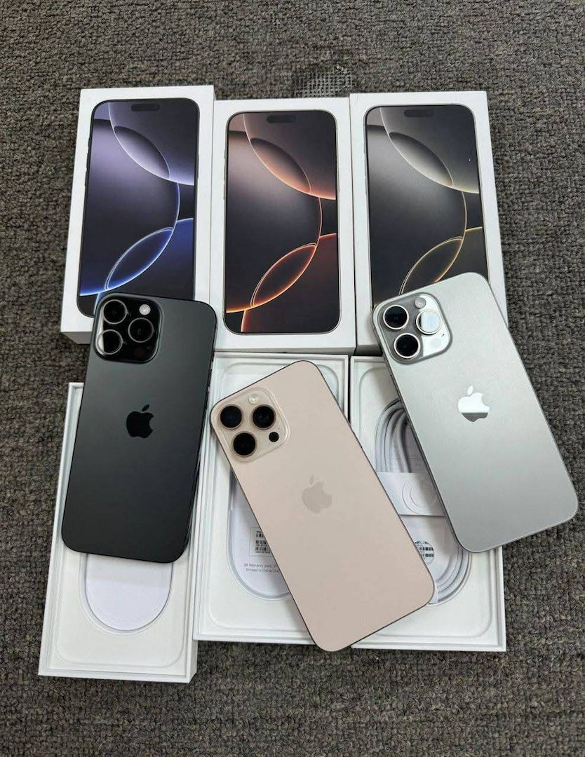 Apple iPhone 16 Pro 128GB = 550 EUR , iPhone 16 Pro Max 256GB = 650 EUR, iPhone 16 128GB = 420 EUR