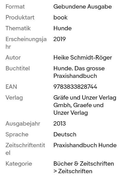 Hunde. Das grosse Praxishandbuch... | 2019 |