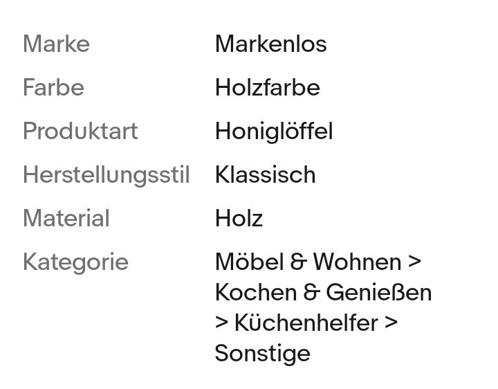 1 Honiglöffel aus Holz