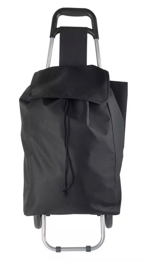 Einkaufstrolley mit 2 Rollen inkl. Schirmhalter, Standfuß