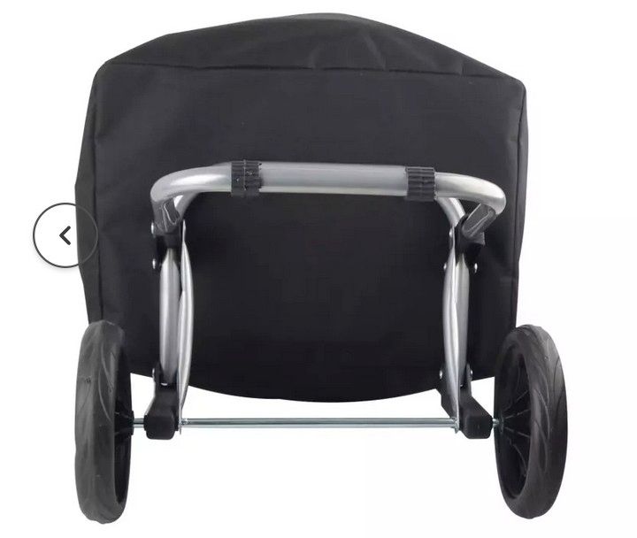 Einkaufstrolley mit 2 Rollen inkl. Schirmhalter, Standfuß