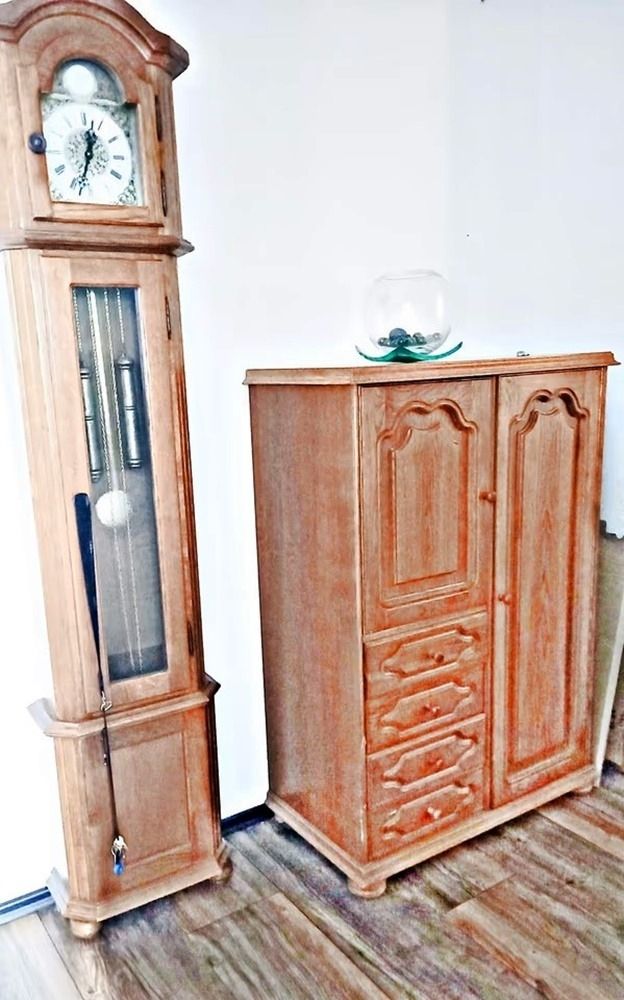 Standuhr Pendeluhr | Eiche Rustikal