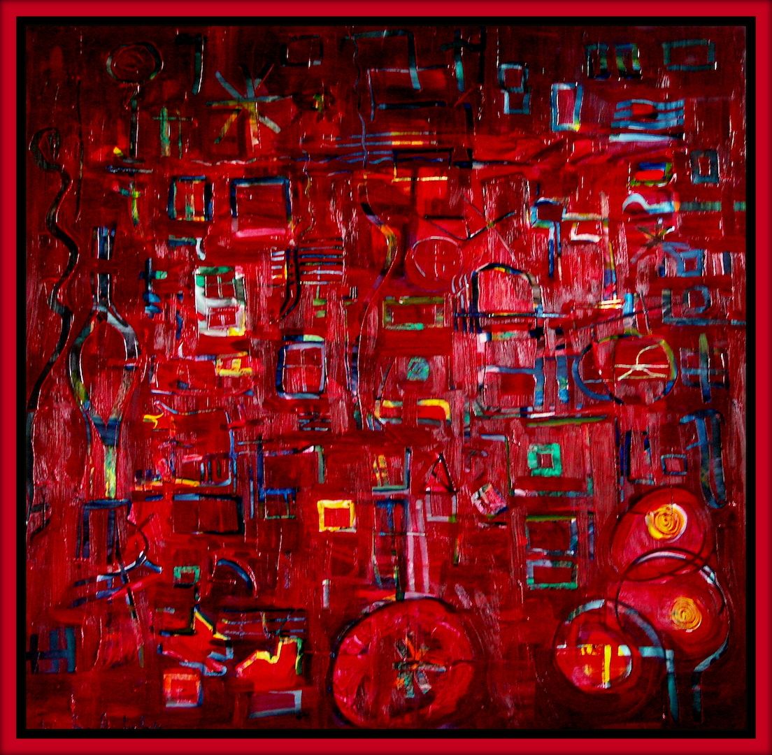 Hommage a´ Paul Klee , Ölgemälde