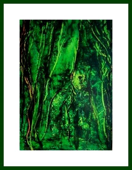 Agent orange Ölgemälde Unikat