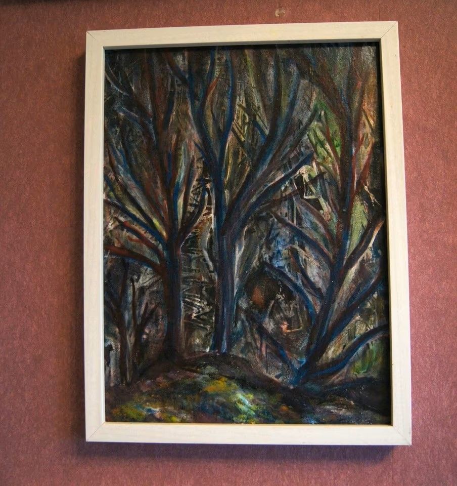 Ölgemälde, Landschaft surreale Malweise