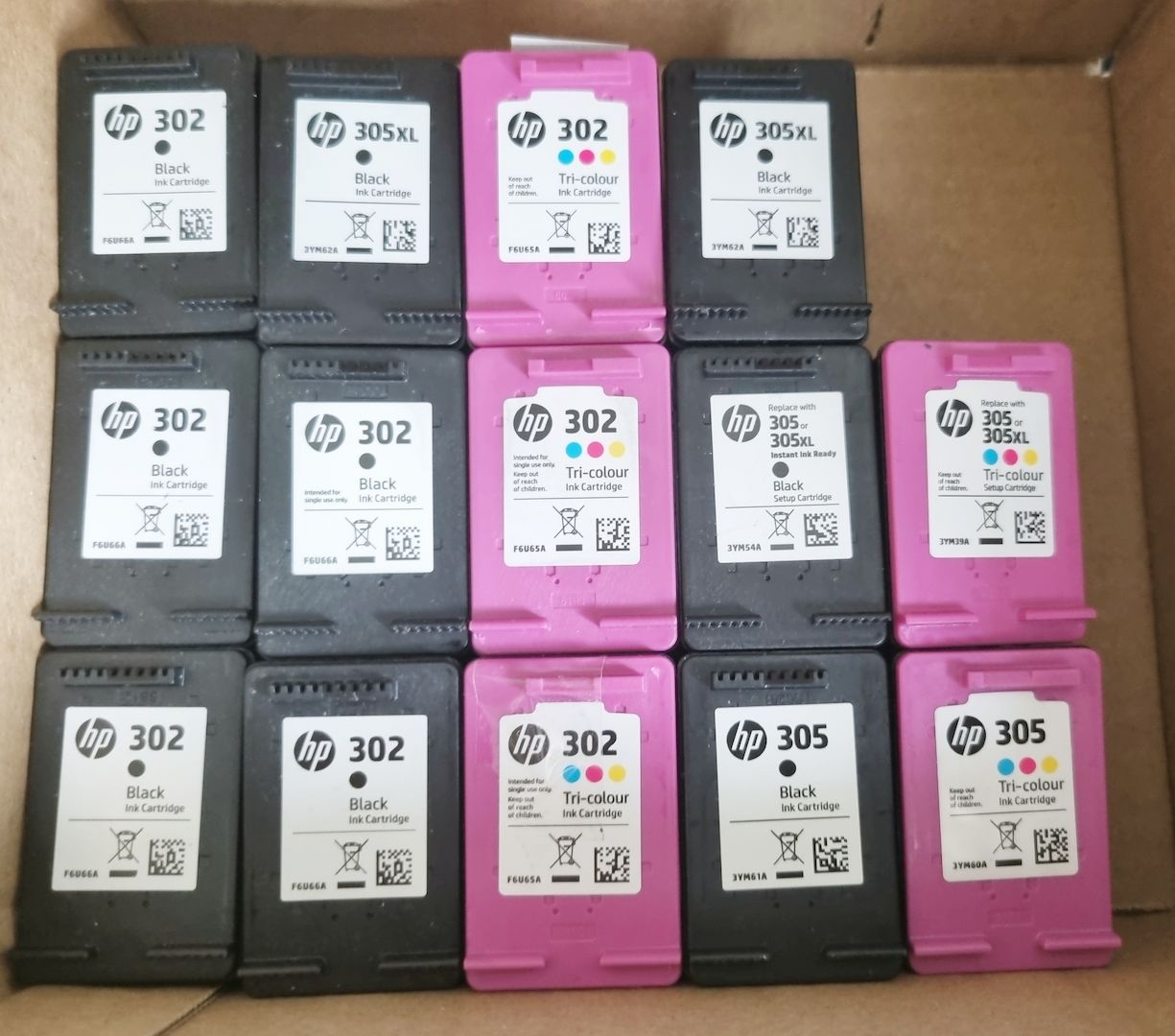 14 Farbpatronen für HP Drucker HP302 + HP305XL inkl. Versand