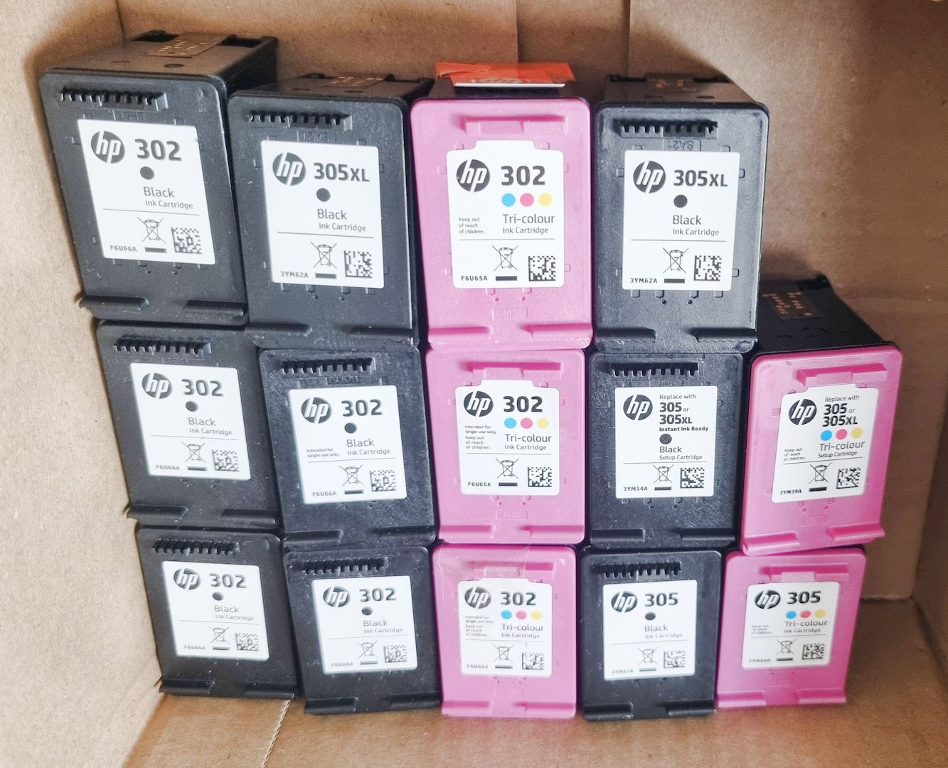 14 Farbpatronen für HP Drucker HP302 + HP305XL inkl. Versand