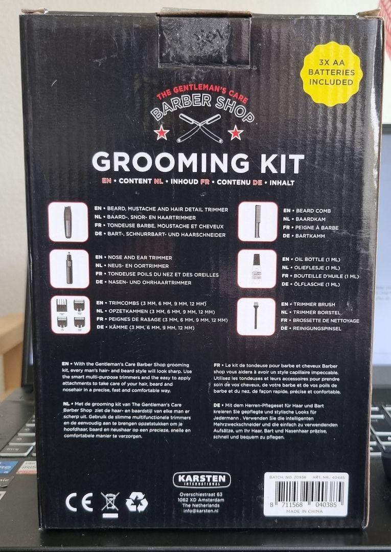 GROOMING KIT Trimmer Set von BARBER SHOP | NEU | VERSAND INKL