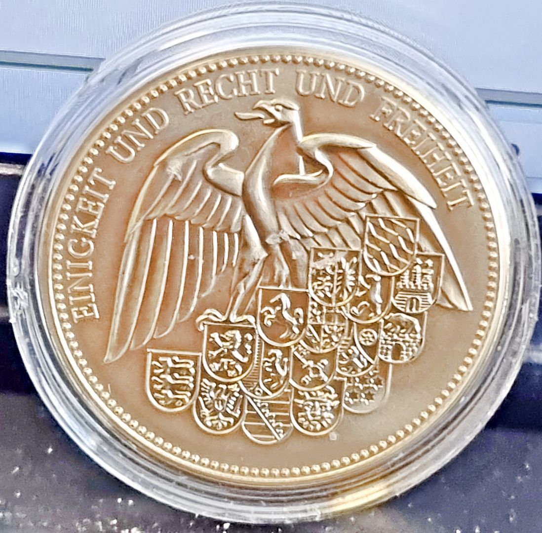 Gedenkmünze EINIGKEIT UND RECHT UND FREIHEIT | Versand 2,40€