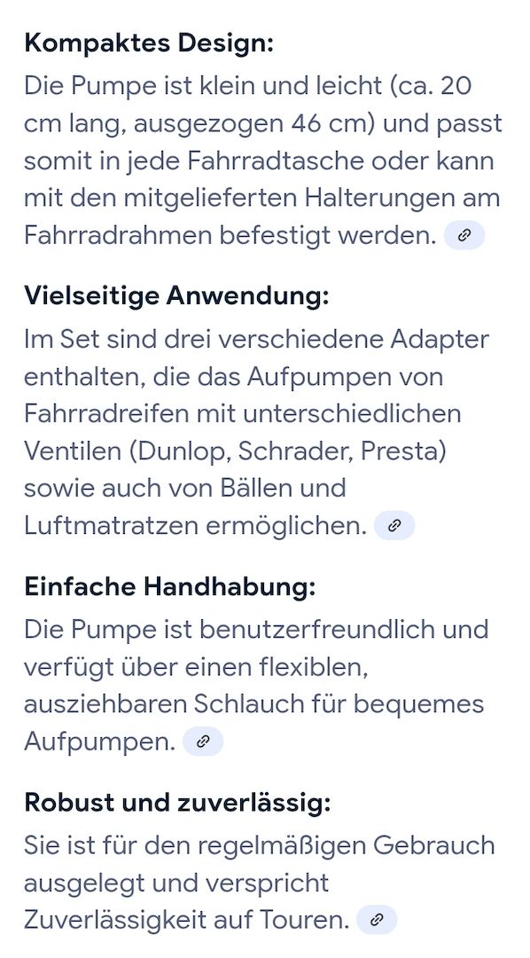 Luftpumpe Fahrradpumpe Handpumpe Teleskop Fahrrad Pumpe Hand Kompakt Mini Set