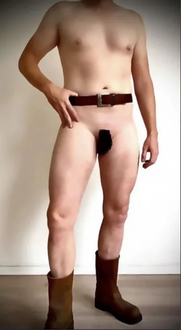 Nacktputzer, nackter Handwerker, Kellner (cfnm)