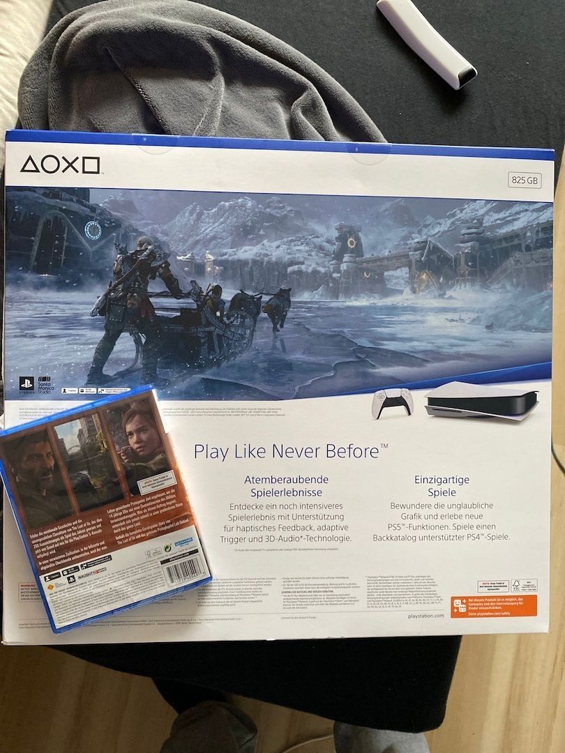 PS5 Konsole Disk Edition God of War Ragnarök + The Last of Us Part 1 Bundle NEU & OVP.