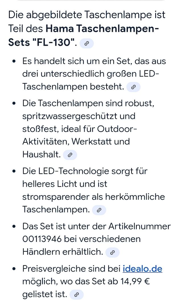 Taschenlampe "FL-130" Taschenlampe "FL-130"