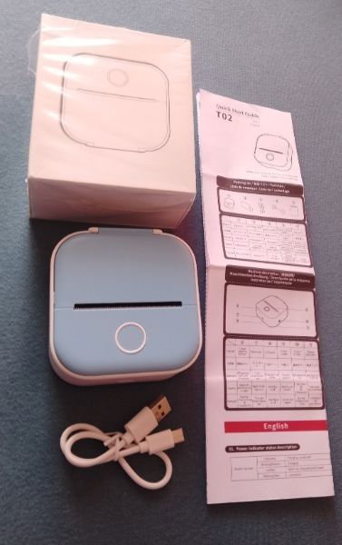 Phomemo T02 Portable Pocket Mini Thermal Printer Photo Inkless Bluetooth Home, Neu