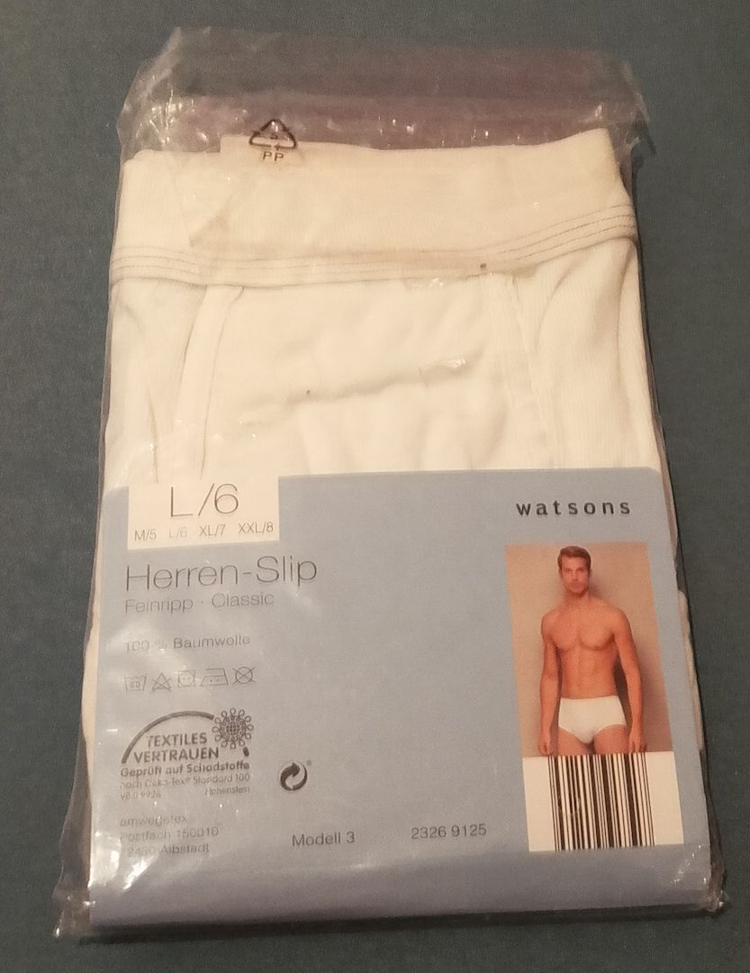 Herren-Slip Feinripp . Classic