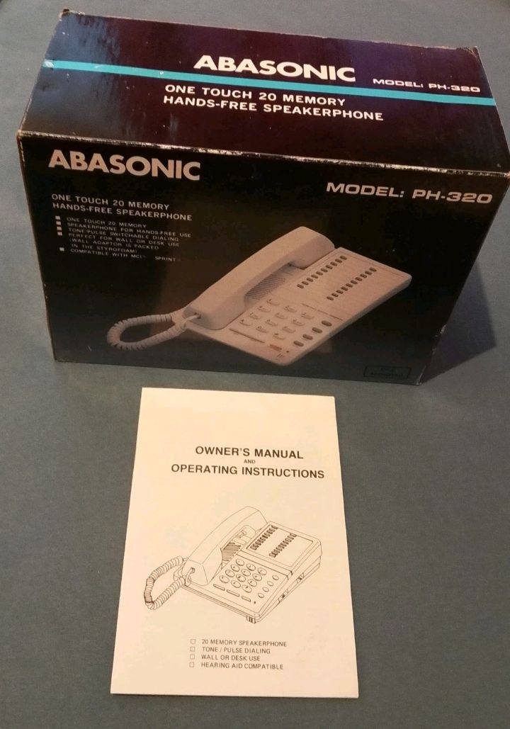 Abasonic Modell PH-320 Freisprech-Telefon Abasonic Modell PH-320 Freisprech-Telefon