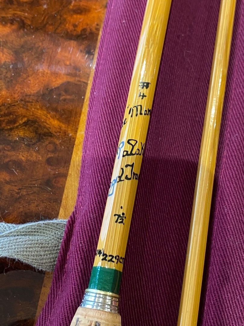 Hardy Marvel 7 1/2ft Palakona Bambus Fliegenrute 3-teilig 2 Spitzen mit Lederrohr- Hardy Marvel 7 1/2ft Palakona Bambus Fliegenrute 3-teilig 2 Spitzen mit Lederrohr-