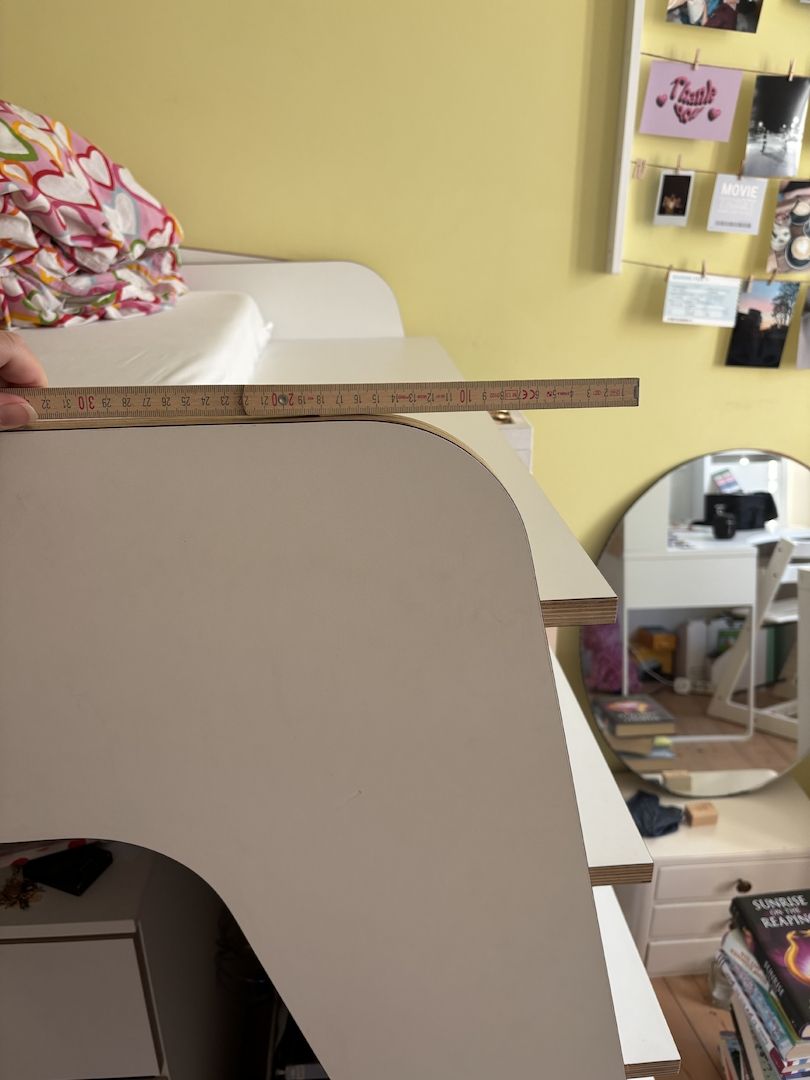 Hochbett Weiss, für 1x2m Matratze