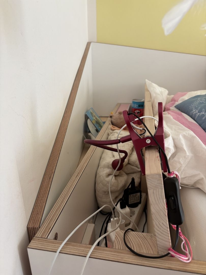 Hochbett Weiss, für 1x2m Matratze