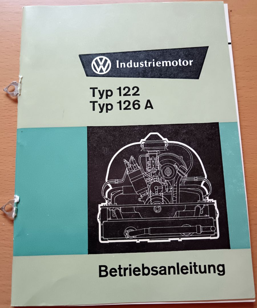 VW Typ122 126 A Betriebsanleitung, Ersatzteilliste, Wartungsheft