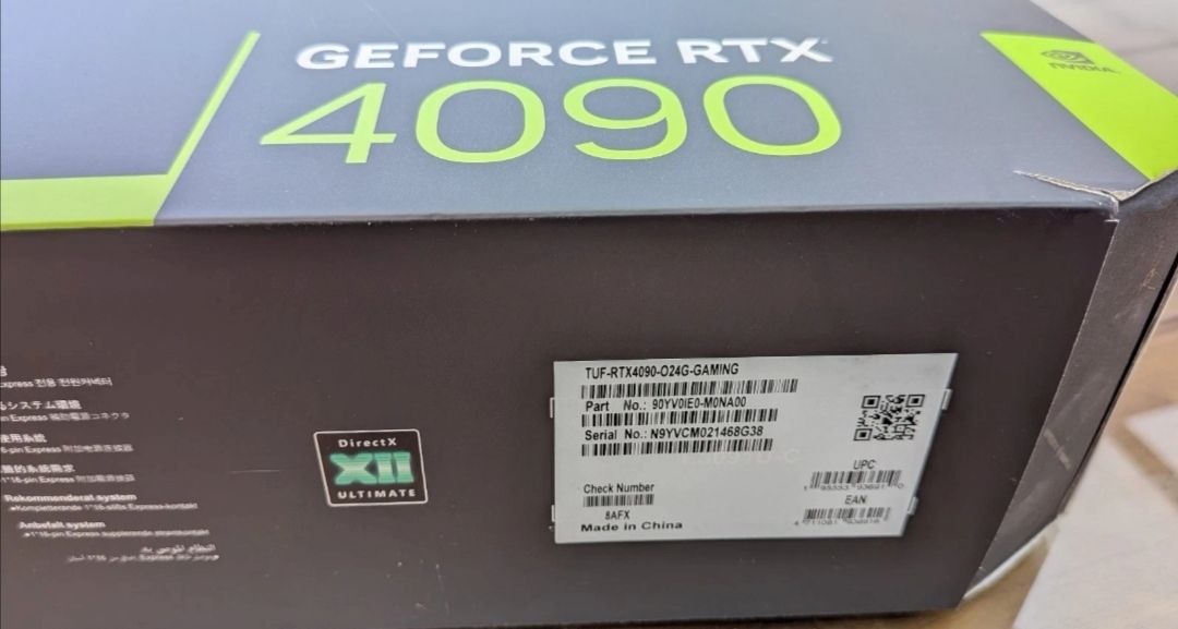 ASUS TUF Gaming GeForce RTX 4090 OC Edition 24GB