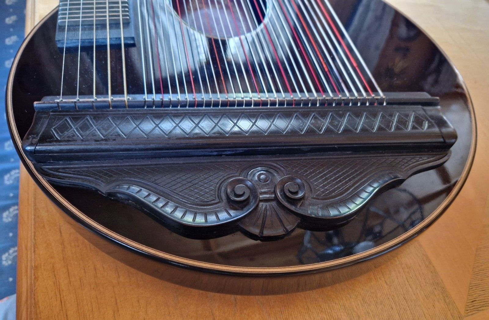 Zither Kerschensteiner Bauart Arionharfenzither Reinhard Hermann