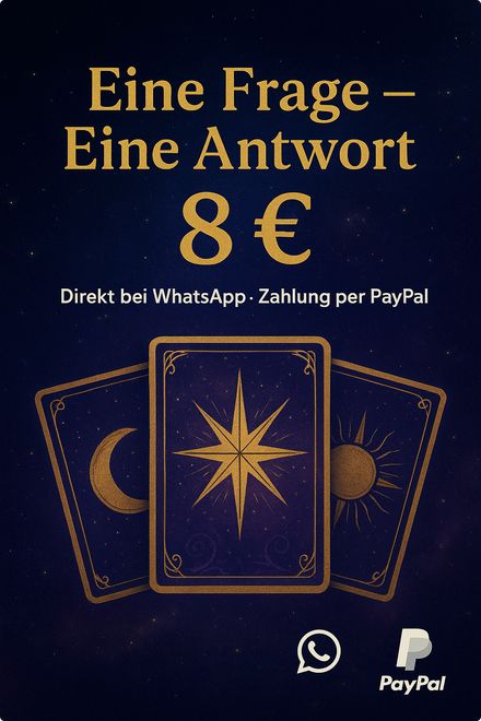 1 Frage ▶ 1 Antwort | Kartenlegen + Energiearbeit