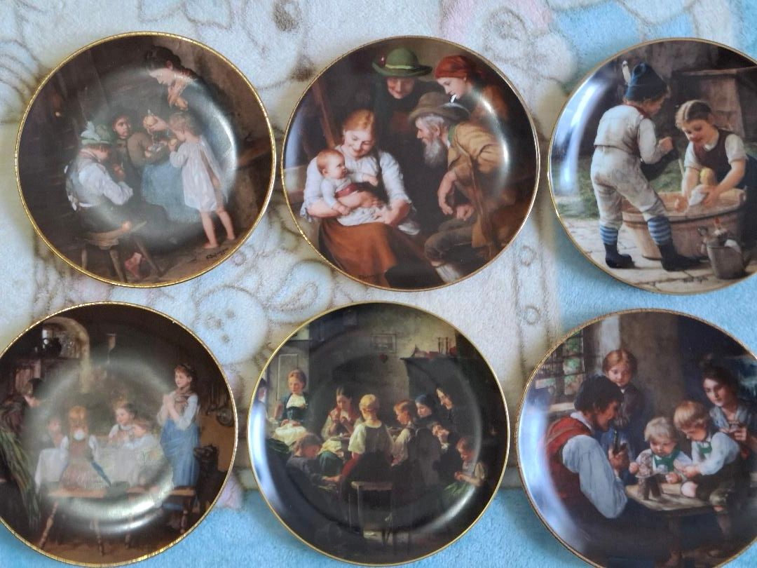 Sammelteller im massiven Holzrahmen "Alte Meister" für nur 90 Euro