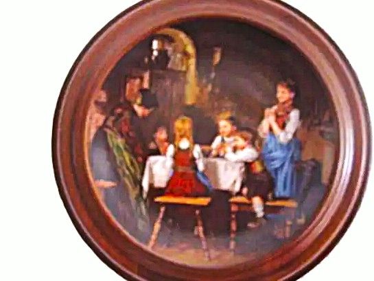 Sammelteller im massiven Holzrahmen "Alte Meister" für nur 90 Euro