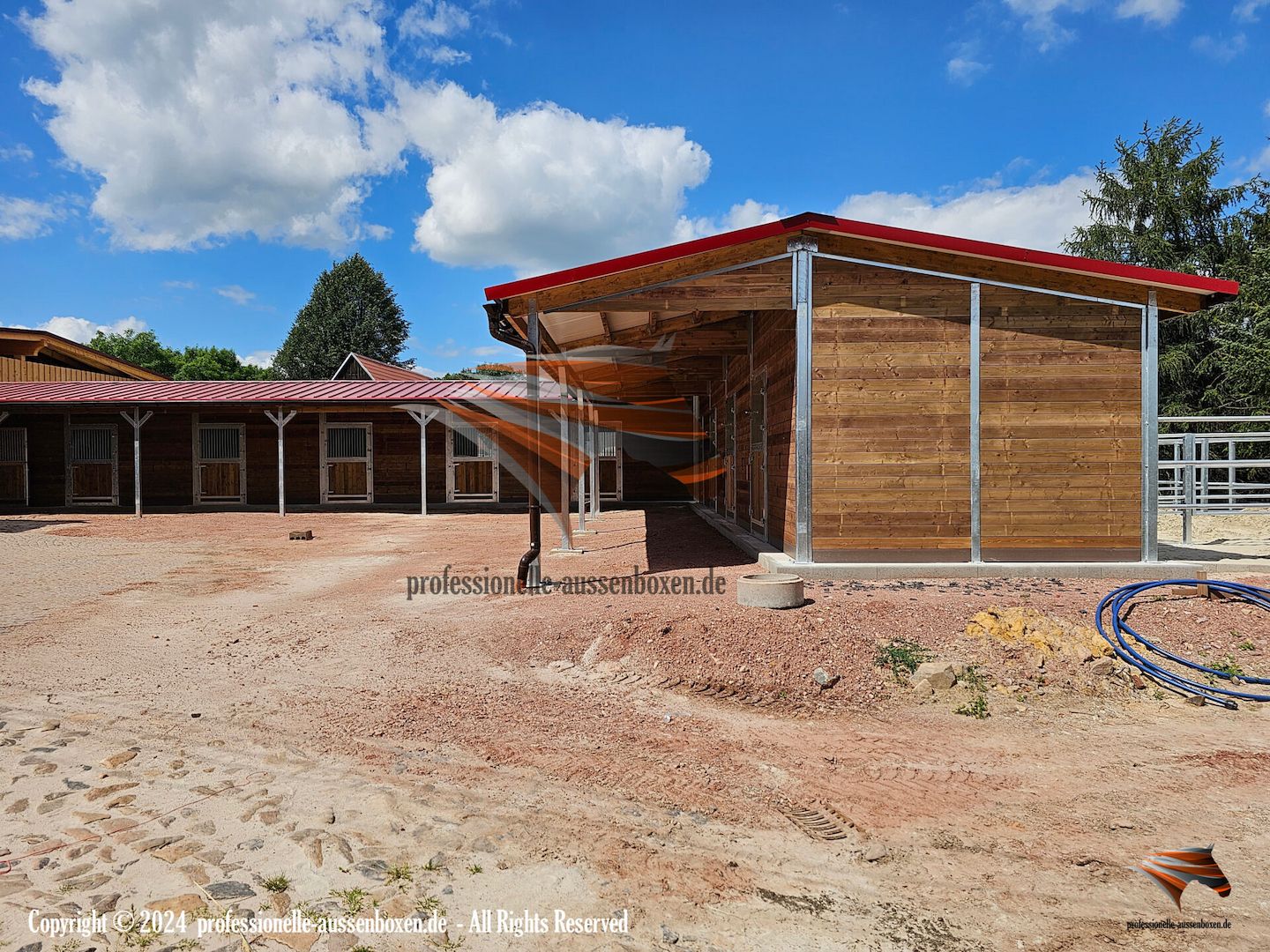 Pferdestall bauen & Außenbox kaufen - Pferdebox und Offenstall, Weidehütte Top - Pferdeunterstand