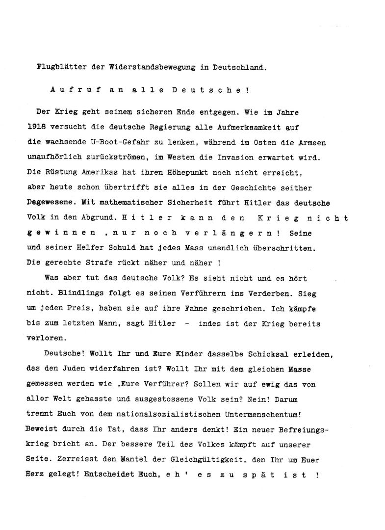 Weisse Rose - Dauer - Ausstellung, weltweit einzigartig und einmalig (Schenkung)