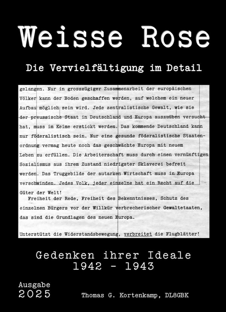 Weisse Rose - Dauer - Ausstellung, weltweit einzigartig und einmalig (Schenkung)