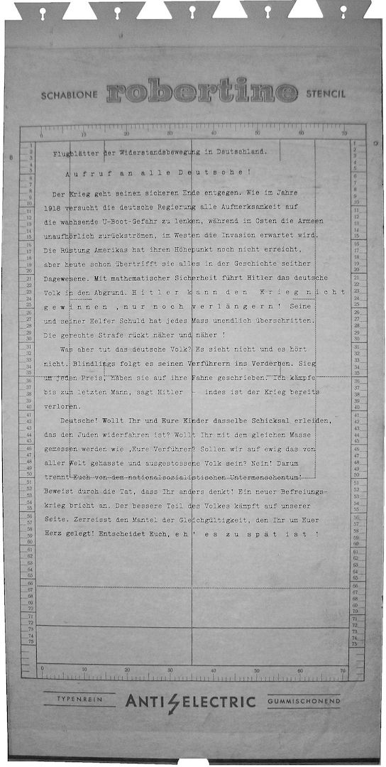 Weisse Rose - Dauer - Ausstellung, weltweit einzigartig und einmalig (Schenkung)