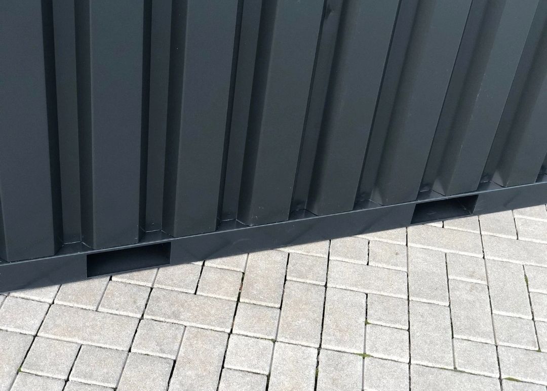 Lagercontainer Lagerschuppen Container Gartenhaus Gerätelager Anthrazit 3m