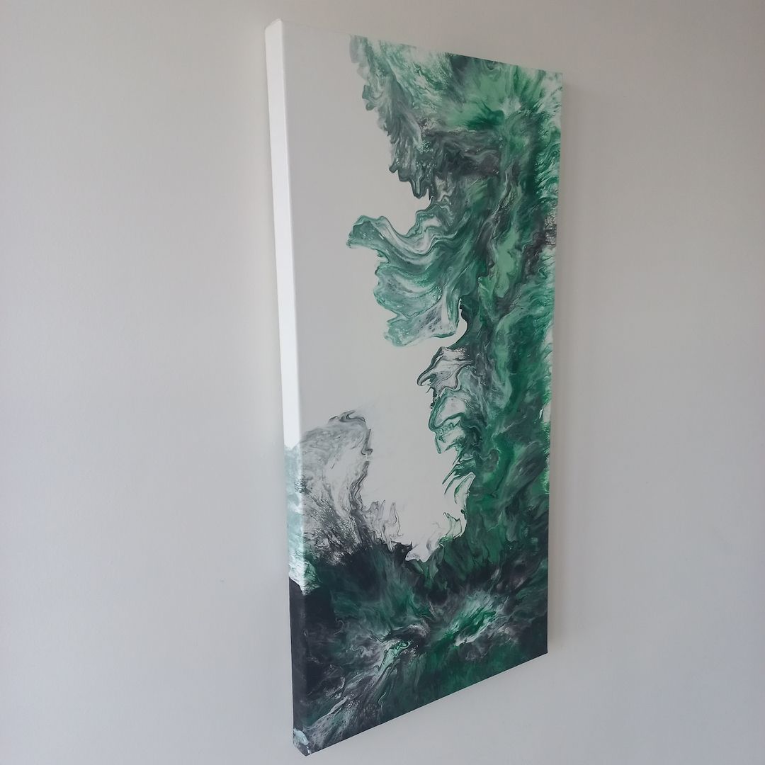 Abstraktes Acrylbild – Dutch Pouring Technik – Original Kunstwerk