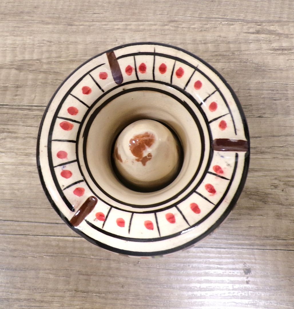 Orientalischer Marokkanischer Aschenbecher Handbemalt Unikat Marokko Orient Fes